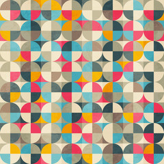 vintage circles seamless pattern