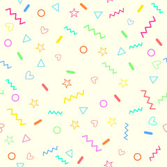 Fototapeta na wymiar abstract Colorful geometric Seamless pattern background.