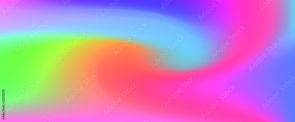 Poster abstract iridescent background with colorful pastel stains.