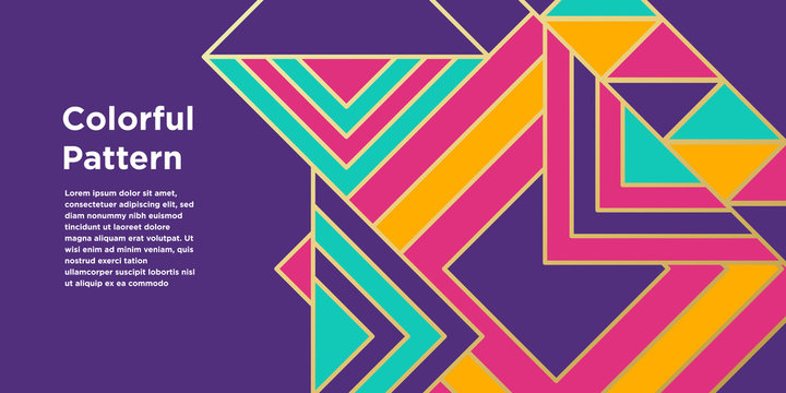 Abstract Colorful Geometric Background