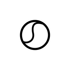 Vector tennis ball icon design