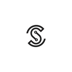 S logo icon design template elements