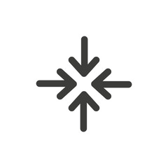 Minimaze arrows icon vector illustration logo template for many purpose. Isolated on white background. Extend, Re-size, Enlarge. eps10