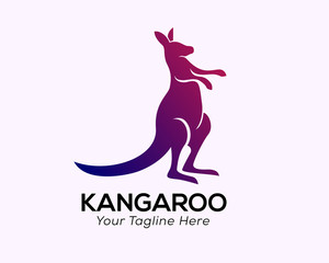 Fighting kangaroo logo design inspiration