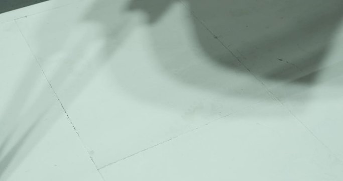 Out of focus Flags fluttering in the wind at an event