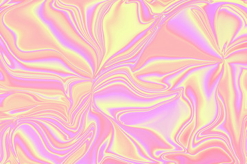 Abstract Natural Luxury marble texture. Wonderful background in Holographic Foil. Digital art. Marbleized effect.