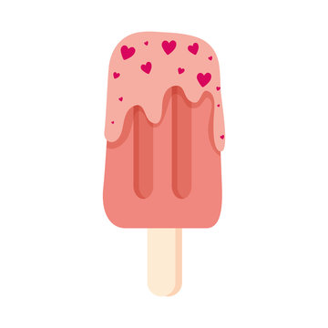 ice cream in stick isolated icon