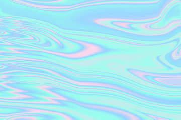 Abstract Natural Luxury marble texture. Wonderful background in Holographic Foil. Digital art. Marbleized effect.