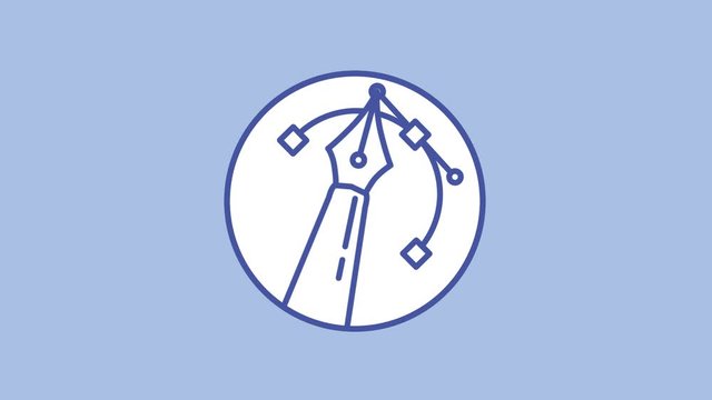 Pen tool line icon on the Alpha Channel