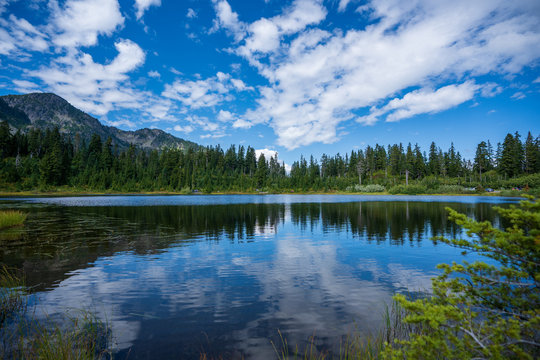 Reflection in Picture Lake PNW © Tianlun