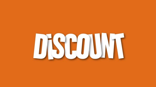 discount et pourcentage animation- soldes, promos, marketing