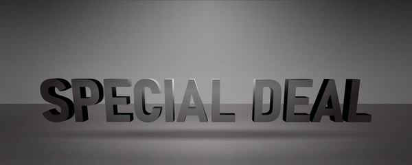 Special deal banner for website product announcement headline