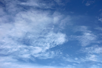  blue sky with white cloud nature background