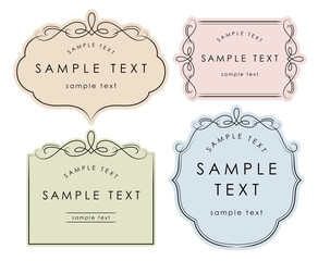 シンプルなエレガントフレーム