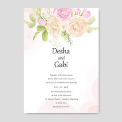 watercolor wedding invitation template