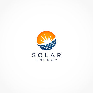 solar panel abstract logo  icon