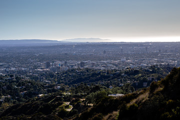 Obraz premium view of California city on top Montana 