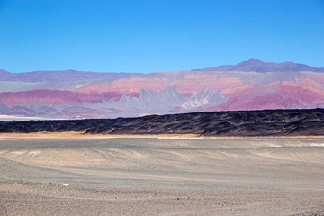 The lava field at the volcano Caraci Pampa at the Puna de Atacama, Argentina