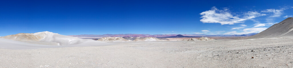 Landscape at the lava field of the volcano Caraci Pampa at the Puna de Atacama, Argentina