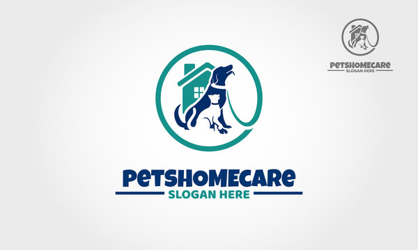 Pets Home Care Vector Logo Template. A modern and stylish logo template for your pets related business or project. 