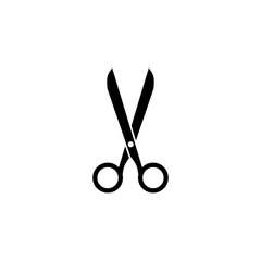 scissor icon design vector logo template EPS 10