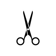 scissor icon design vector logo template EPS 10
