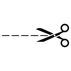 scissor icon design vector logo template EPS 10