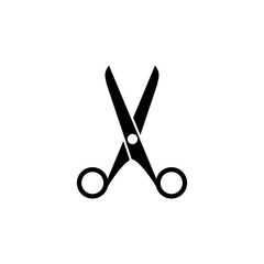 scissor icon design vector logo template EPS 10