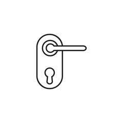 handle door icon vector design logo template EPS 10