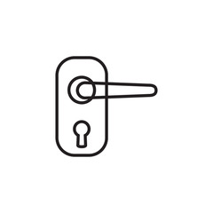 handle door icon vector design logo template EPS 10