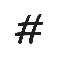 hashtag icon vector design logo template EPS 10