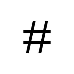 Obraz premium hashtag icon vector design logo template EPS 10