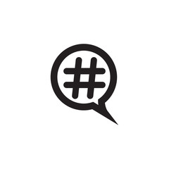 hashtag icon vector design logo template EPS 10