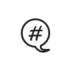 hashtag icon vector design logo template EPS 10