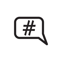 Obraz premium hashtag icon vector design logo template EPS 10