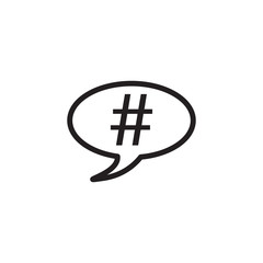 hashtag icon vector design logo template EPS 10