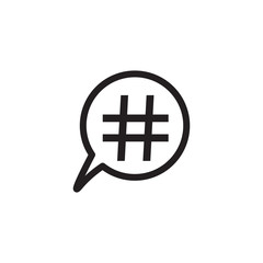 hashtag icon vector design logo template EPS 10