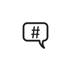 hashtag icon vector design logo template EPS 10