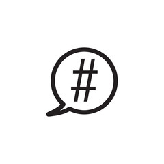 hashtag icon vector design logo template EPS 10