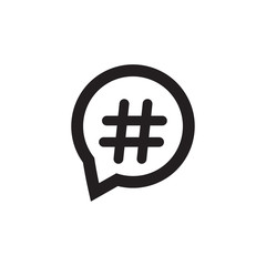 hashtag icon vector design logo template EPS 10