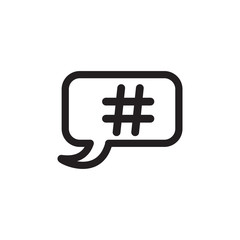 hashtag icon vector design logo template EPS 10