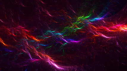 Obraz premium Fractal 3D rendering abstract and shiny background