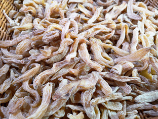 Dried root vegetables as a background