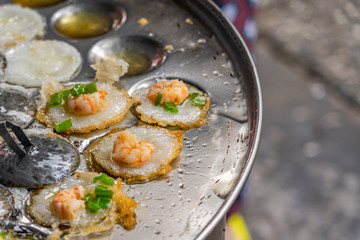 Vietnamese mini fried shrimp pancake- Banh Khot Vung Tau