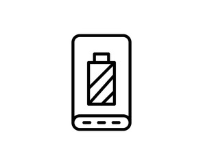 Powerbank line icon