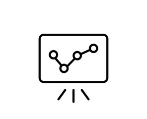 Presentation line icon