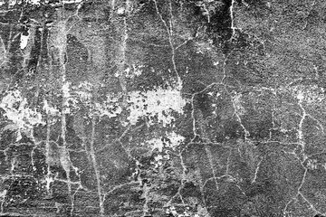 Naklejka na ściany i meble Texture of a concrete wall with cracks and scratches which can be used as a background