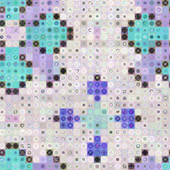 Mosaic winter motif- seamless creative