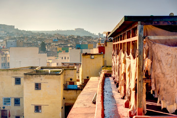 Tanneries in Fez, Morocco