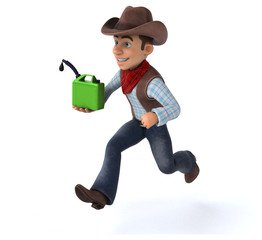 Fun Cowboy - 3D Illustration